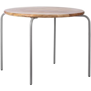 Kindertisch Circle, grau, rund, aus Metall und Holz, von KidsDepot