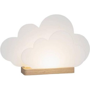 Xxxl Kindertischleuchte, Weiß, Holz, Kunststoff, Eiche, Wolken,Wolken, 35x7x20 cm, Lampen & Leuchten, Innenbeleuchtung, Kinderzimmerlampen