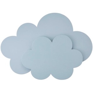 Kinderwandleuchte, Hellblau, Holz, 35x7x20 cm, Lampen & Leuchten, Innenbeleuchtung, Wandleuchten