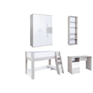 Kinderzimmer 4er-Set  Bennet ¦ holzfarben ¦ Maße (cm): B: 511 H: 188