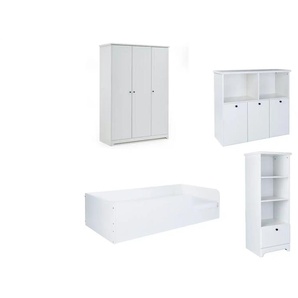 Kinderzimmer 4er-Set - weiß - Materialmix - 487 cm - 189 cm | Möbel Kraft