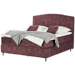 Kings and Queens Boxspringbett  Skyer ¦ rot ¦ Maße (cm): B: 184 H: 132