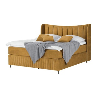Kings and Queens Boxspringbett Uldur - gelb - Materialmix - 214 cm - 122 cm | Möbel Kraft