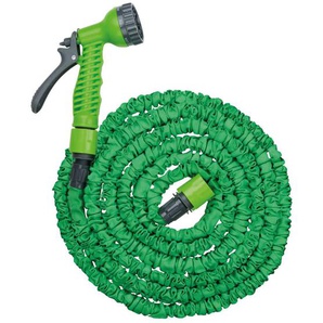 KINZO Gartenschlauch mit Sprühkopf dehnbar von 500 bis 1000 cm 8711252245621