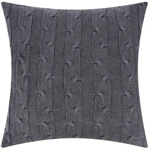 Kissen Black Coast - grau - Materialmix - 45 cm | Möbel Kraft
