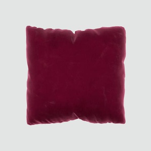 Kissen - Brombeerrot, 40x40cm - Samt, individuell konfigurierbar