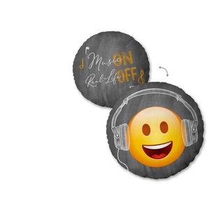 Kissen Emot!x Music | mehrfarbig | 40 cm | 1 cm |