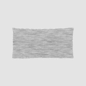 Kissen - Granitweiß, 40x80cm - Strukturgewebe, individuell konfigurierbar