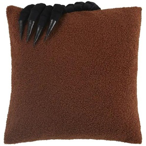 Kissen Gruselfinger - braun - Materialmix - 45 cm - 45 cm | Möbel Kraft