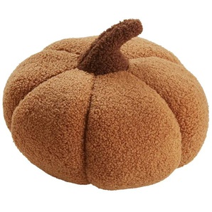 Kissen Kürbis - orange - Materialmix - 30 cm - 30 cm | Möbel Kraft