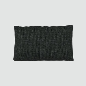 Kissen - Nachtschwarz, 30x50cm - Strukturgewebe, individuell konfigurierbar