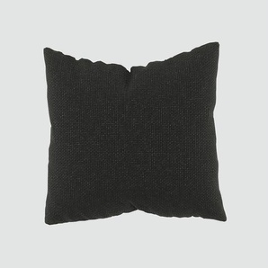 Kissen - Nachtschwarz, 50x50cm - Strukturgewebe, individuell konfigurierbar