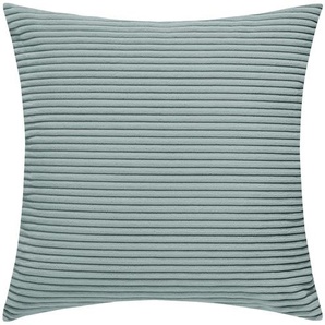 VIVA Kissen Cord Sila ¦ blau ¦ Maße (cm): B: 50 H: 50 T: 15