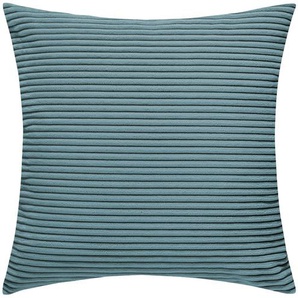 Jette Home Kissen Cord Sila ¦ türkis/petrol ¦ Maße (cm): B: 50 H: 50