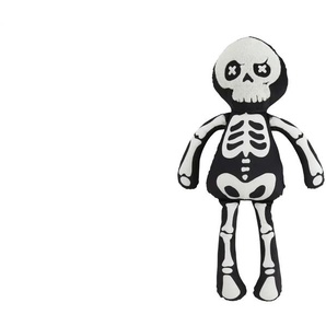 Kissen Skelett - schwarz - Materialmix - 36 cm - 81 cm | Möbel Kraft