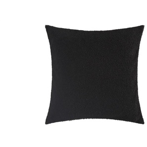 Kissen Teddy uni - schwarz - Materialmix - 45 cm | Möbel Kraft