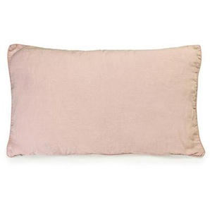 Kissen  textil rosa / 35 x 55 cm - Leinen gewaschen - Au Printemps Paris - Rosa