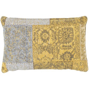Kissen Weiche Haptik Flachgewebe Retro- und Patchwork-Look Gold