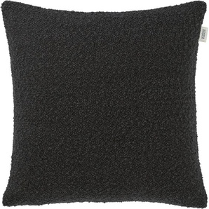 Kissenbezüge SCHÖNER WOHNEN-KOLLEKTION Bay Gr. B/L: 43 cm x 43 cm, 1 St., Polyester-Polyacryl, schwarz (black) Kissenbezüge uni mit Bouclé-Effekt
