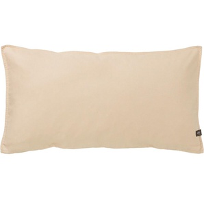 Kissenbezüge SCHÖNER WOHNEN-KOLLEKTION Lido Gr. B/L: 80 cm x 40 cm, 2 St., Halbleinen, beige (natur) Kissenbezüge uni 2er-Set aus hochwertigem Leinen-Baumwoll Mischgewebe