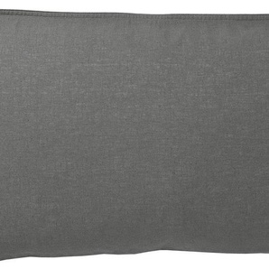 Kissenbezüge SCHÖNER WOHNEN-KOLLEKTION Lido Gr. B/L: 80 cm x 40 cm, 2 St., Halbleinen, grau (anthracite) Kissenbezüge uni 2er-Set aus hochwertigem Leinen-Baumwoll Mischgewebe