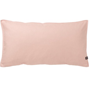 Kissenbezüge SCHÖNER WOHNEN-KOLLEKTION Lido Gr. B/L: 80 cm x 40 cm, 2 St., Halbleinen, rosa (rose) Kissenbezüge uni 2er-Set aus hochwertigem Leinen-Baumwoll Mischgewebe