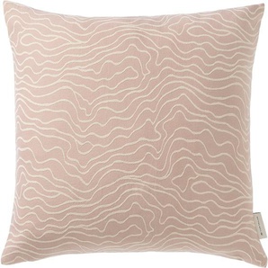 Kissenbezüge TOM TAILOR Marbel Gr. B/L: 45 cm x 45 cm, 1 St., Baumwolle-Polyester, rosa (nude, altrosa) Kissenbezüge gemustert mit zeitlosem Printmotiv