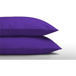 Kissenbezug 2 Stück, 60x70 cm, Kissenbezug 100% Baumwolle, Lila