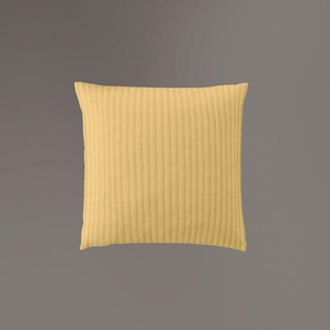 Kissenbezug IRISETTE Lumen 8129 Kissenbezüge Gr. B/L: 40 cm x 40 cm, 1 St., Interlock-Jersey, braun (honig) Kissenbezüge uni hochwertig und traumhaft weich