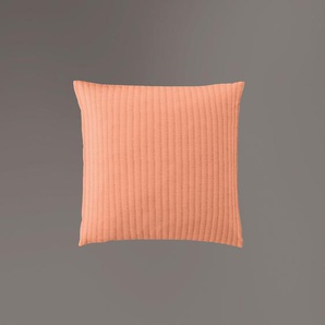 Kissenbezug IRISETTE Lumen 8129 Kissenbezüge Gr. B/L: 40 cm x 40 cm, 1 St., Interlock-Jersey, orange Kissenbezüge uni hochwertig und traumhaft weich