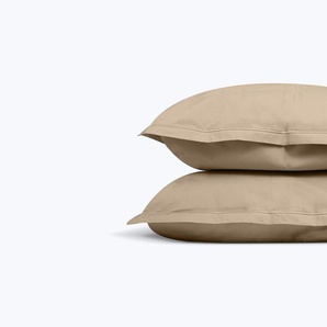 Kissenbezug Perkal 50 x 70 (cm) x2 / Taupe