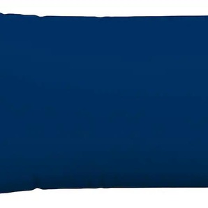 Kissenbezug SCHLAFGUT Knitted Jersey Kissenbezüge Gr. B/L: 40 cm x 80 cm, 1 St., Jersey, blau (blue deep) Kissenbezüge uni bügelfrei