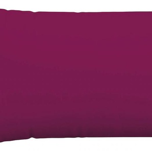 Kissenbezug SCHLAFGUT Knitted Jersey Kissenbezüge Gr. B/L: 40 cm x 80 cm, 1 St., Jersey, lila (purple deep) Kissenbezüge uni bügelfrei