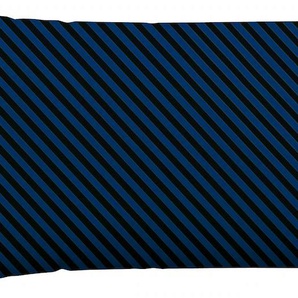 Kissenbezug SCHLAFGUT Woven Satin Fade Kissenbezüge Gr. B/L: 40 cm x 80 cm, 1 St., Mako-Satin, blau (blue deep, off, black) Kissenbezüge gemustert mit Farbverlauf