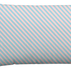 Kissenbezug SCHLAFGUT Woven Satin Fade Kissenbezüge Gr. B/L: 40 cm x 80 cm, 1 St., Mako-Satin, bunt (purple light, blue light) Kissenbezüge gemustert mit Farbverlauf