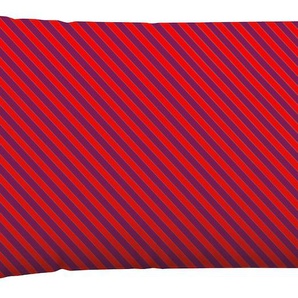Kissenbezug SCHLAFGUT Woven Satin Fade Kissenbezüge Gr. B/L: 40 cm x 80 cm, 1 St., Mako-Satin, bunt (red deep, purple deep) Kissenbezüge gemustert mit Farbverlauf