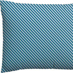 Kissenbezug SCHLAFGUT Woven Satin Fade Kissenbezüge Gr. B/L: 60 cm x 80 cm, 1 St., Mako-Satin, blau (grey light, blue mid) Kissenbezüge gemustert mit Farbverlauf