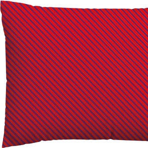 Kissenbezug SCHLAFGUT Woven Satin Fade Kissenbezüge Gr. B/L: 60 cm x 80 cm, 1 St., Mako-Satin, bunt (red deep, purple deep) Kissenbezüge gemustert mit Farbverlauf