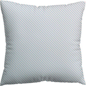 Kissenbezug SCHLAFGUT Woven Satin Fade Kissenbezüge Gr. B/L: 80 cm x 80 cm, 1 St., Mako-Satin, bunt (purple light, blue light) Kissenbezüge gemustert mit Farbverlauf