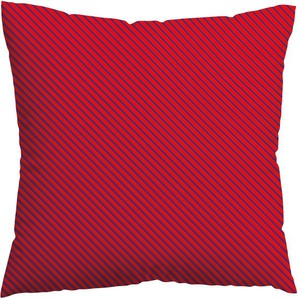 Kissenbezug SCHLAFGUT Woven Satin Fade Kissenbezüge Gr. B/L: 80 cm x 80 cm, 1 St., Mako-Satin, bunt (red deep, purple deep) Kissenbezüge gemustert mit Farbverlauf