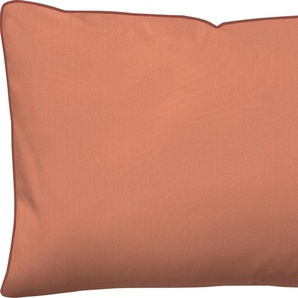 Kissenbezug TOM TAILOR HOME Lisa Kissenbezüge Gr. B/L: 40 cm x 80 cm, 1 St., Mako-Satin, rot (lachs) Kissenbezüge gemustert Kissenhülle mit zarten Streifen in Uni-Optik, feiner Glanz