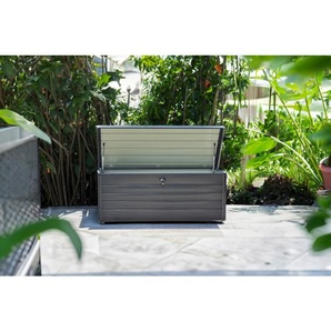 Kissenbox, Anthrazit, Metall, 1 Fächer, 165x70x62 cm, Deckel, absperrbar, Aufbewahrung & Schutzhüllen, Gartenboxen