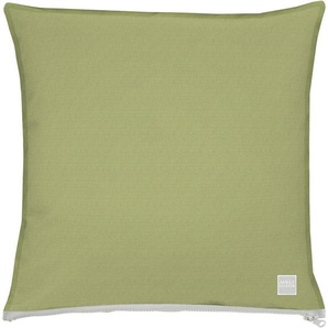 Kissenhülle APELT 3959 Kissenbezüge Gr. B/L: 40 cm x 40 cm, 1 St., Polyester, grün (dunkelgrün) Kissenbezüge uni Kissenhülle ohne Füllung, 1 Stück