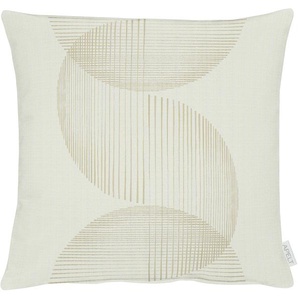 Kissenhülle APELT 5702 Kissenbezüge Gr. B/L: 49 cm x 49 cm, 1 St., Polyester, beige (natur) Kissenbezüge gemustert
