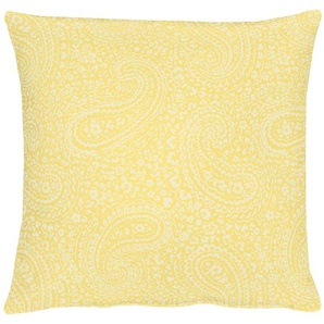 Kissenhülle APELT 7907 Uni Paisley Kissenbezüge Gr. B/L: 49 cm x 49 cm, 1 St., Polyester-Viskose, gelb Kissenbezüge uni ohne Füllung