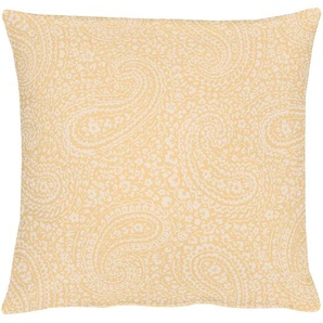 Kissenhülle APELT 7907 Uni Paisley Kissenbezüge Gr. B/L: 49 cm x 49 cm, 1 St., Polyester-Viskose, orange (apricot) Kissenbezüge uni ohne Füllung