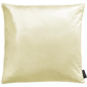 Kissenhülle APELT Alice Kissenbezüge Gr. B/L: 46 cm x 46 cm, 1 St., Polyester-Baumwolle, beige (natur) Kissenbezüge uni ohne Füllung