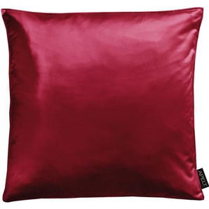 Kissenhülle APELT Alice Kissenbezüge Gr. B/L: 46 cm x 46 cm, 1 St., Polyester-Baumwolle, rot Kissenbezüge uni ohne Füllung