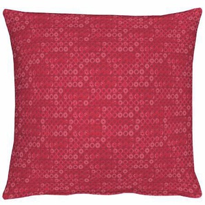 Kissenhülle APELT Casino Kissenbezüge Gr. B/L: 40 cm x 40 cm, 1 St., Polyester-Viskose, rot Kissenbezüge uni ohne Füllung