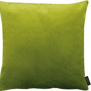 Kissenhülle APELT Castello, Uni Samt Kissenbezüge Gr. B/L: 46 cm x 46 cm, 1 St., Polyester, grün Kissenbezüge uni Kissenhülle ohne Füllung, 1 Stück